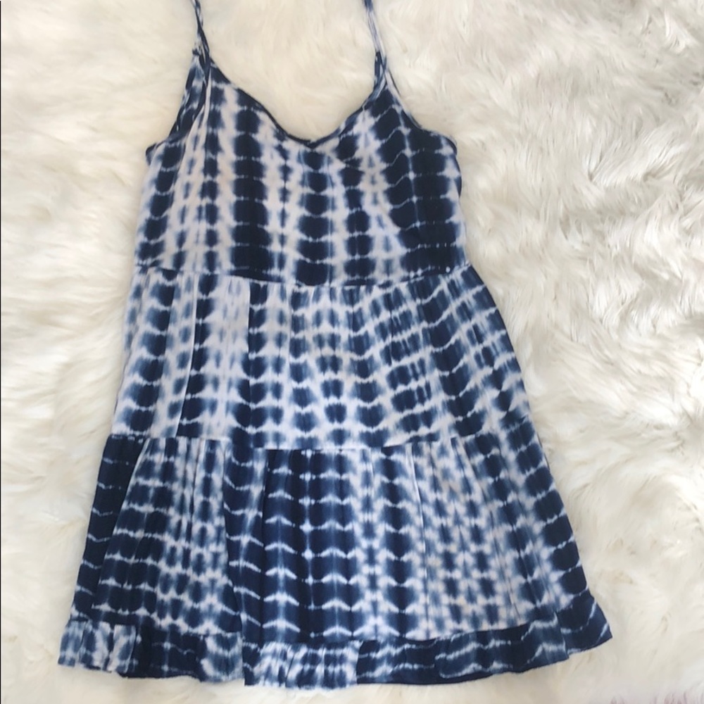 Tie dye blue and white dress!